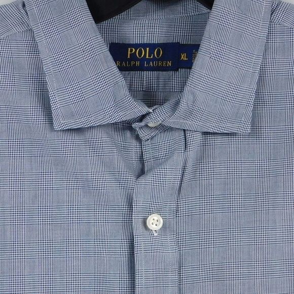 Polo Ralph Lauren Men's Gingham Gray Long Sleeve - Picture 3 of 4